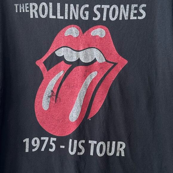 The Rolling Stones Black Tongue Short Sleeve Shirt size Large - Picture 4 of 8